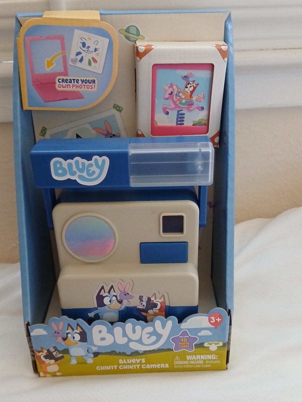 Bluey's Chikkit Kids' Toy Camera - Blue and Cream